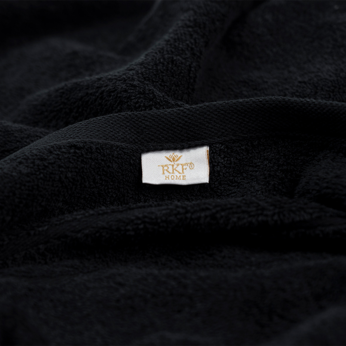 Bath towel "Nuit à Soho" - Black