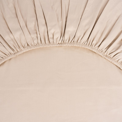 Drap housse "Topaze Impériale" - Beige