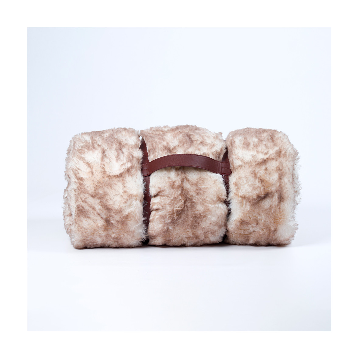 Faux fur throw - Beige