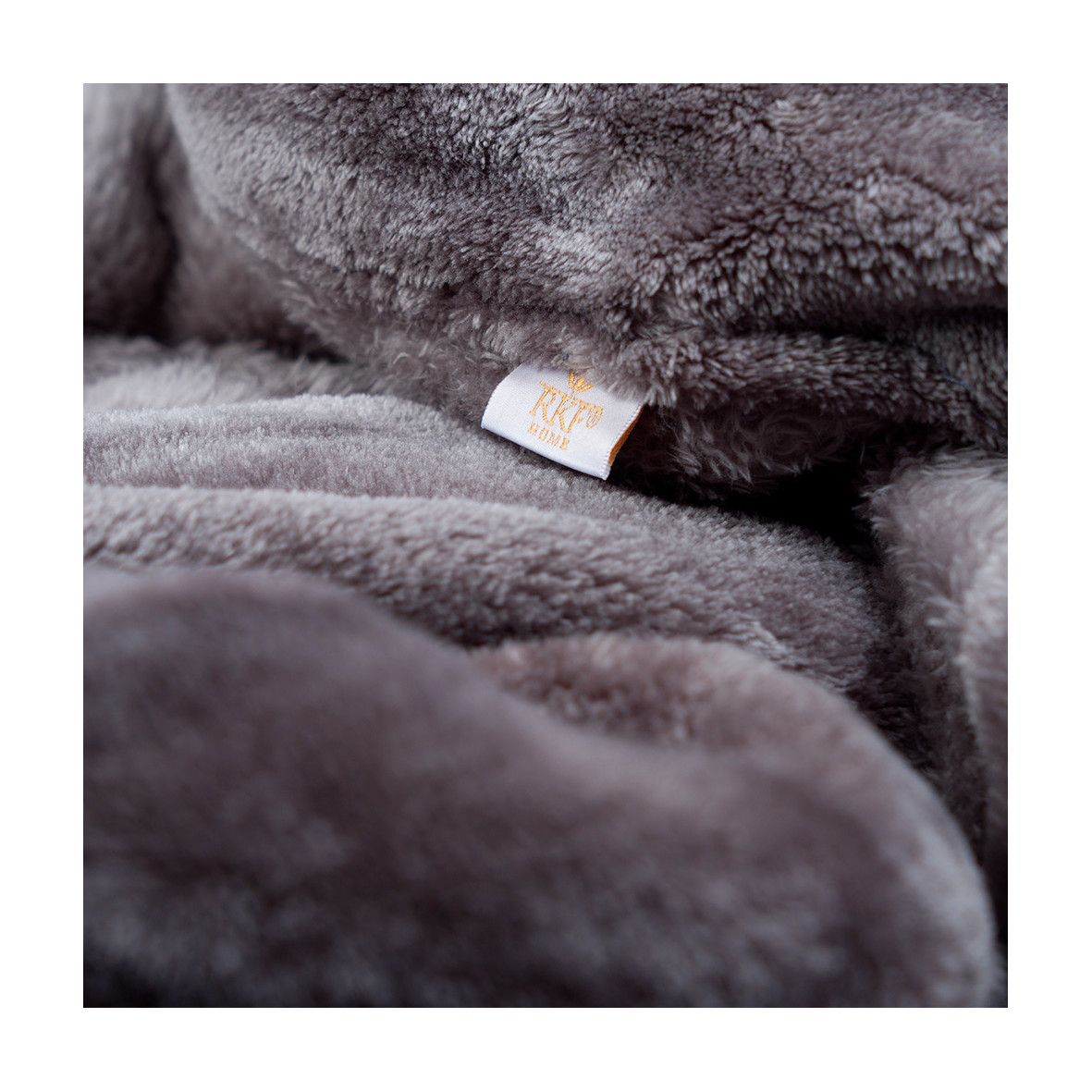 Microflannel Throw "Nuit à Soho" - Gray