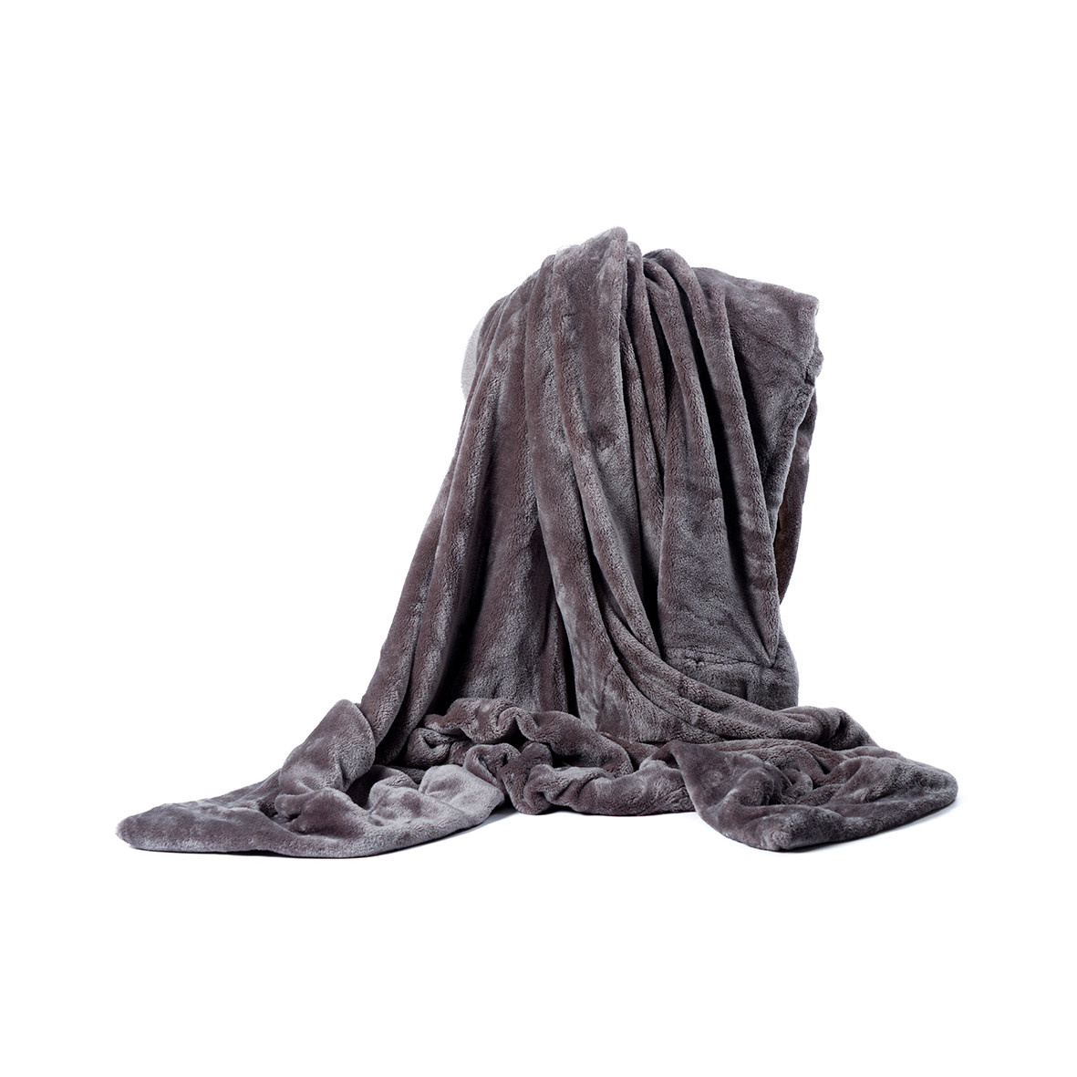 Microflannel Throw "Nuit à Soho" - Gray