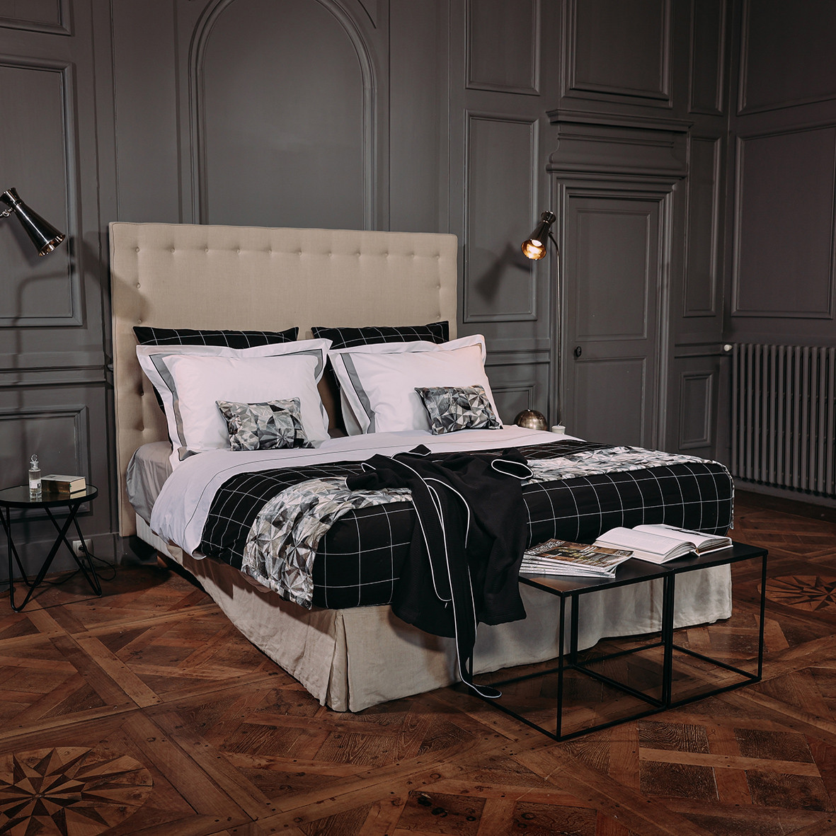 Bed set "Nuit à Soho" - Black