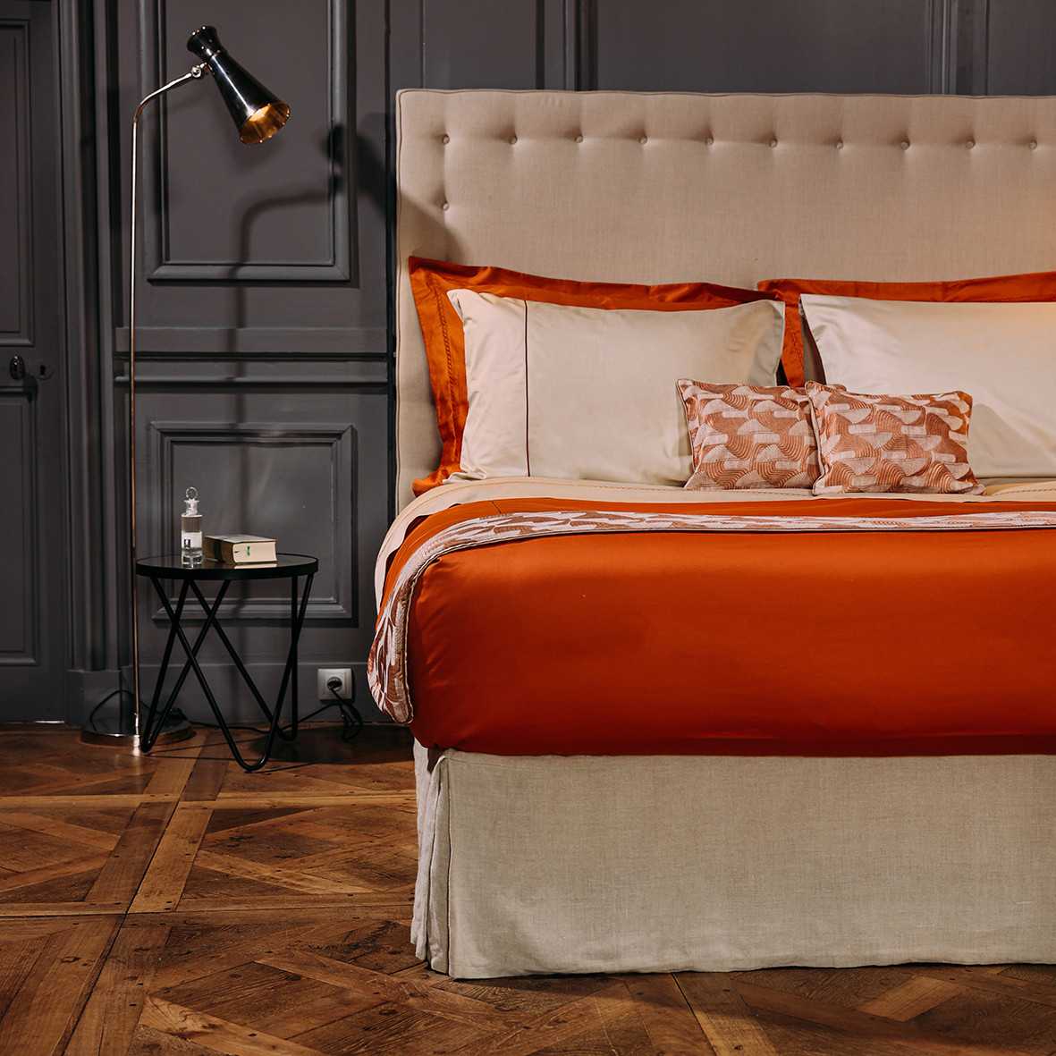 Bed set "Topaze Impériale" - Paprika color