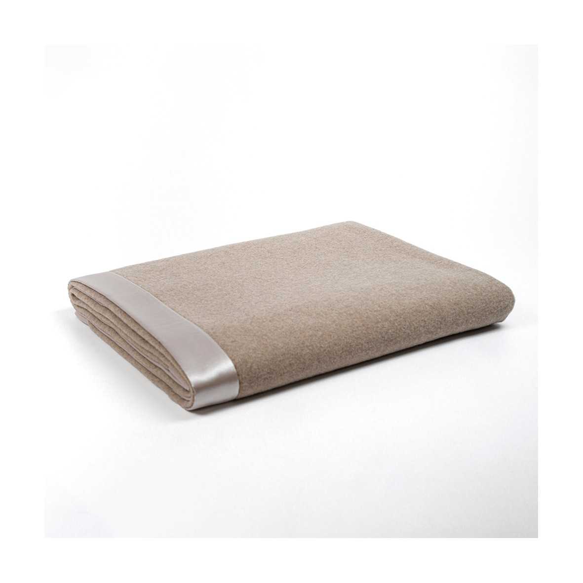 Cashmere Silk Throw - Taupe Color