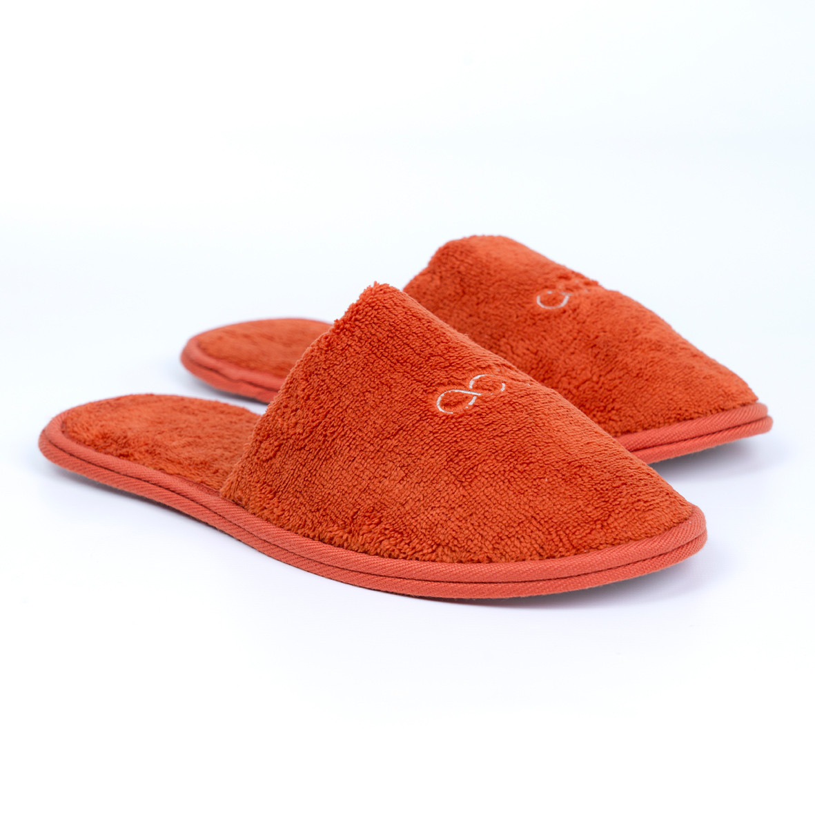 Men's bath slippers "Topaze Impériale" - Paprika color