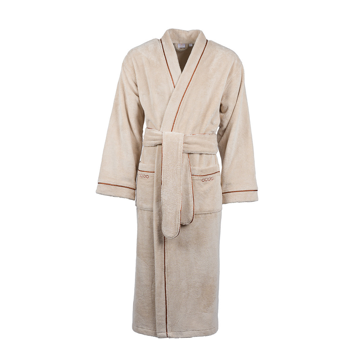 Bathrobe Dreamsoft "Topaze Impériale" - Paprika color embroidery