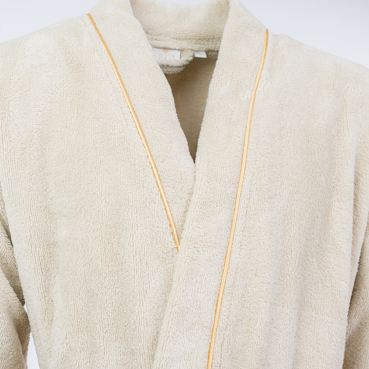 Bathrobe Dreamsoft "Topaze Impériale" - Saffron color embroidery