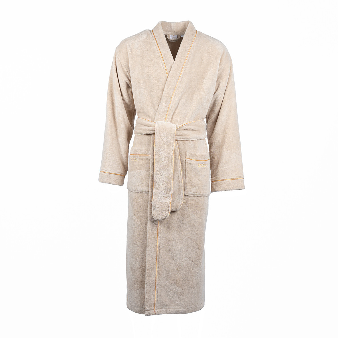 Bathrobe Dreamsoft "Topaze Impériale" - Saffron color embroidery