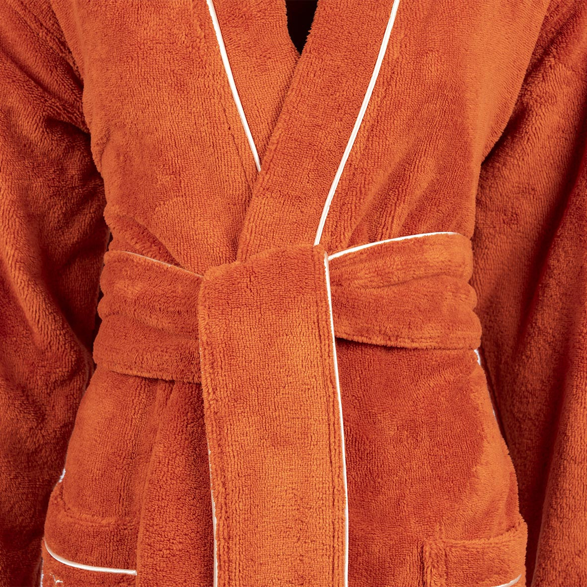 Bathrobe Dreamsoft "Topaze Impériale" - Paprika color