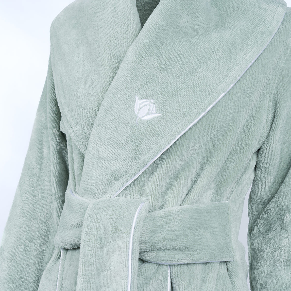 Bathrobe Dreamsoft "Forêt Boréale" - Sage color