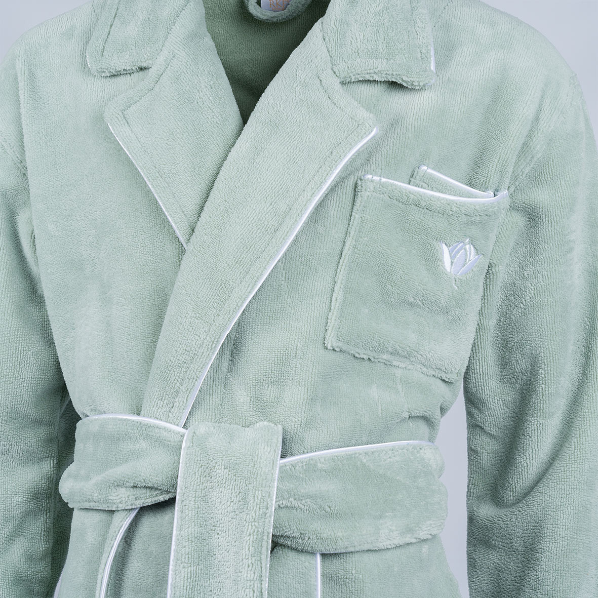 Bathrobe Dreamsoft "Forêt Boréale" - Sage color