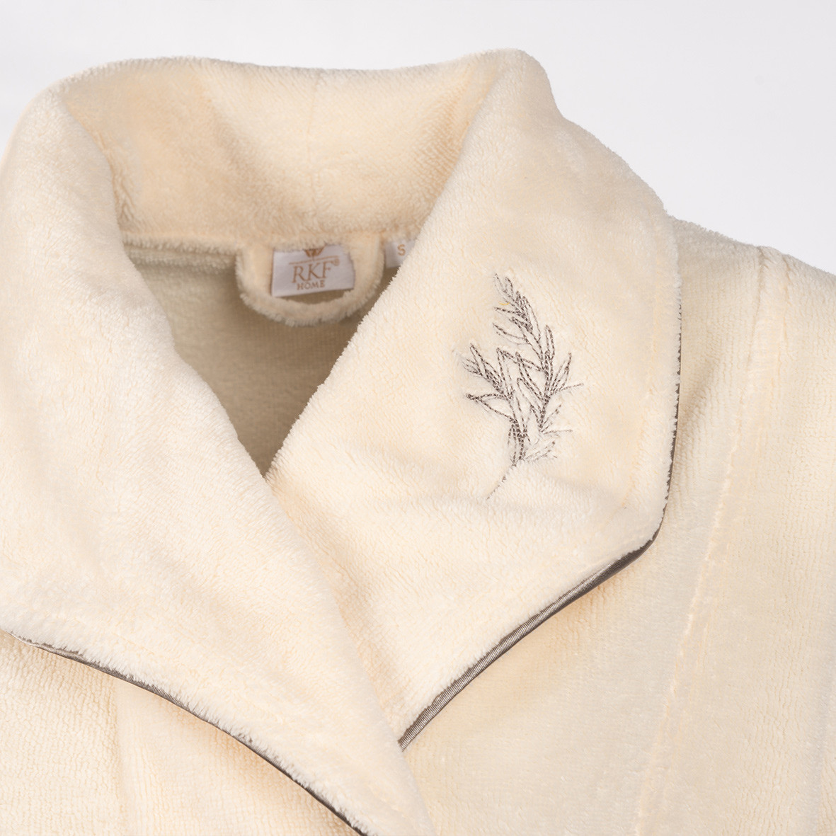 Bathrobe Dreamsoft "Jardins de Kyoto" - Ivory color