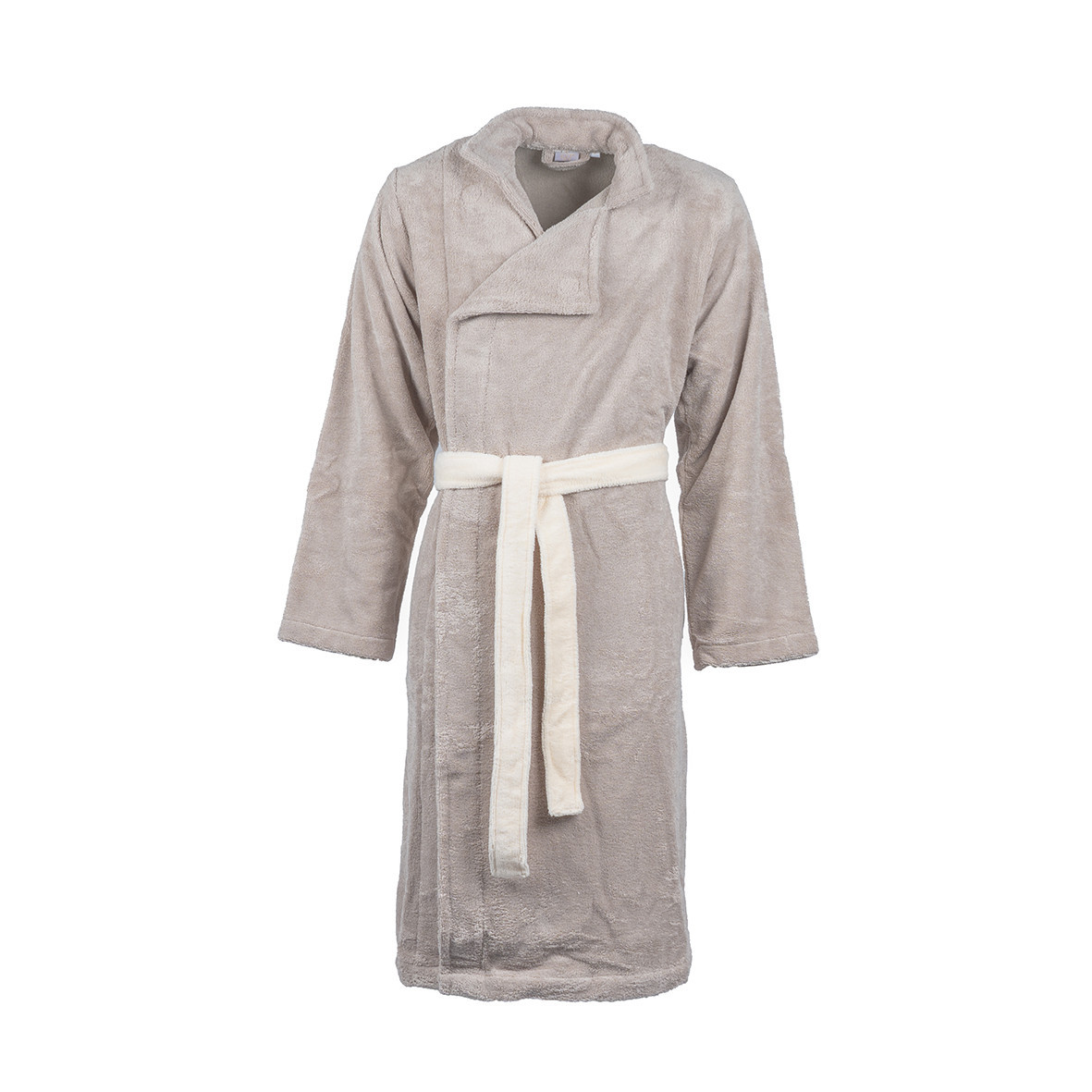 Bathrobe Dreamsoft "Jardins de Kyoto" - Ivory and Taupe color