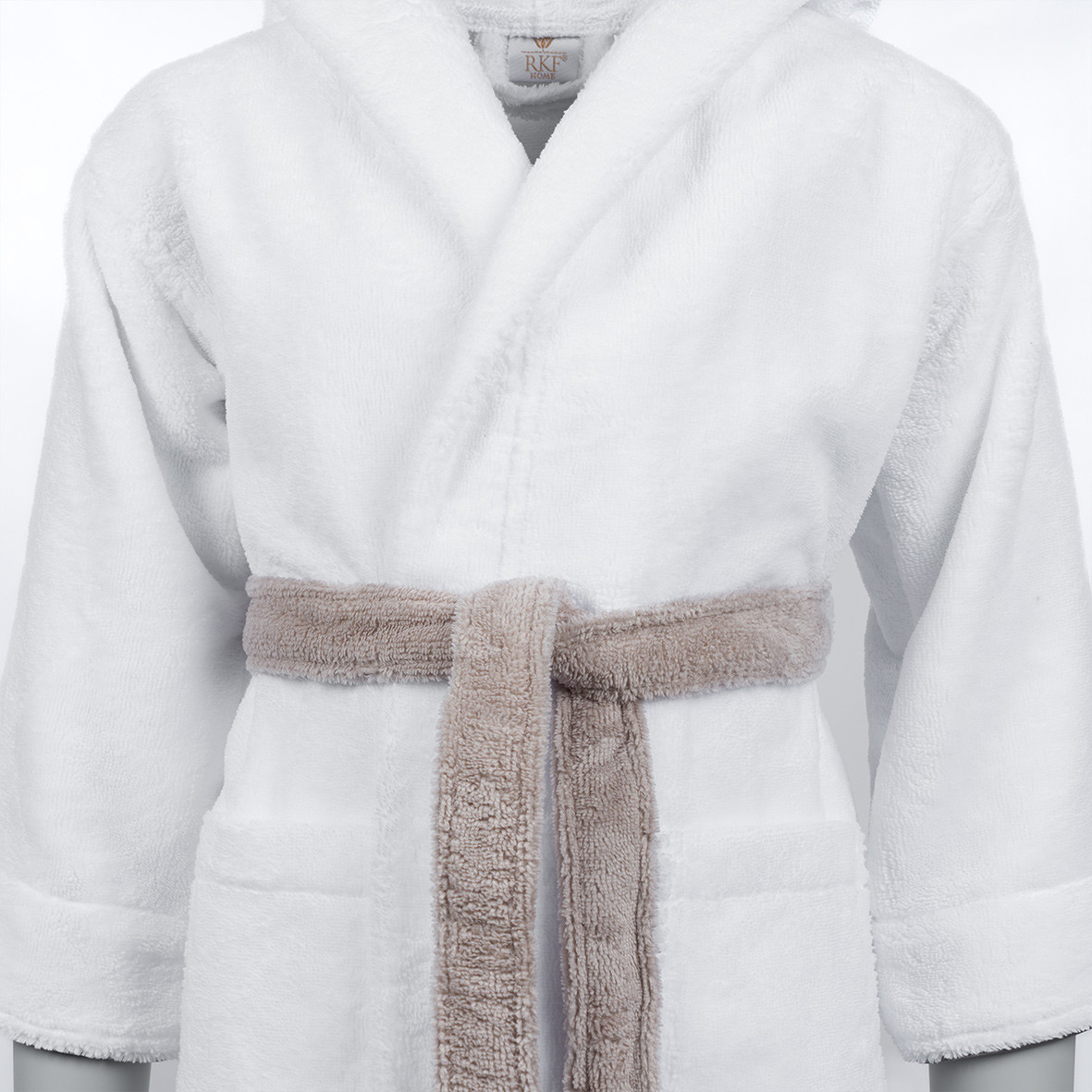 Bathrobe Dreamsoft "Jardins de Kyoto" - White