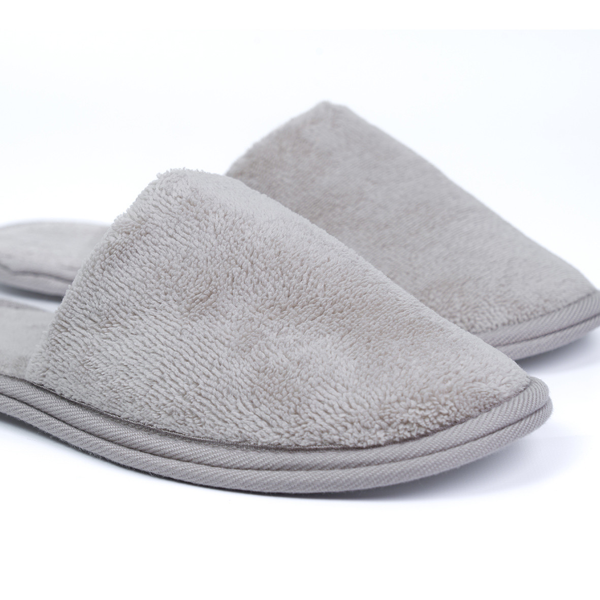 Men's bath slippers "Jardins de Kyoto" - Taupe color