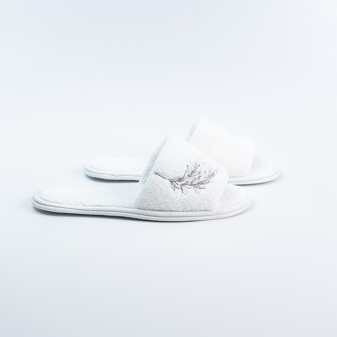 Women's bath slippers "Jardins de Kyoto" - White