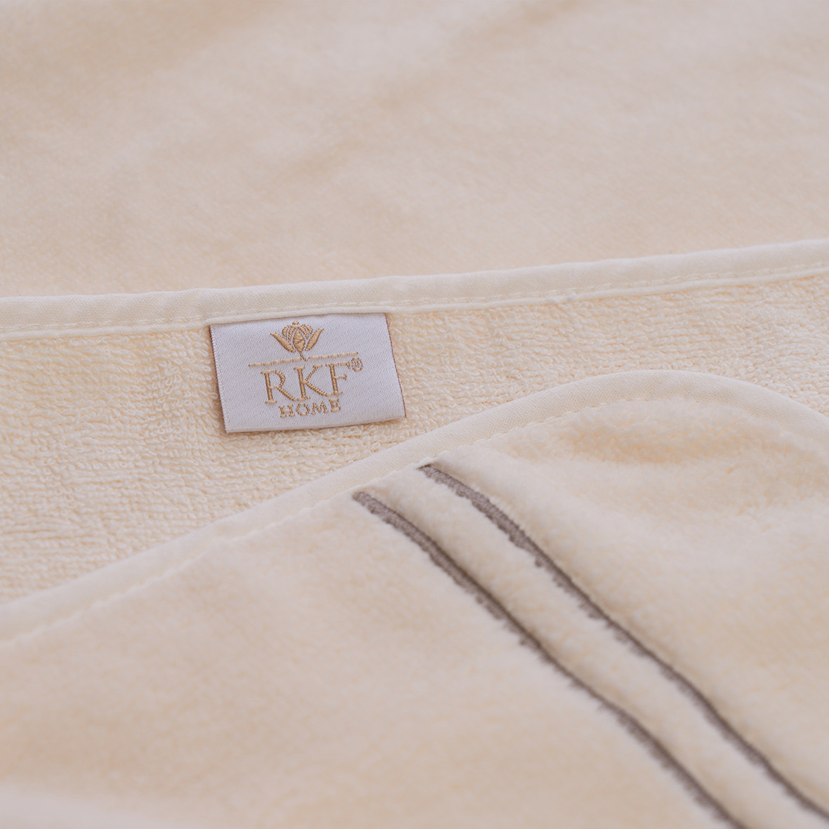 Bath towel "Jardins de Kyoto" - Ivory color