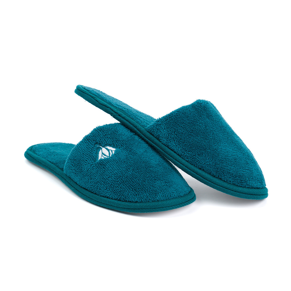 Bath slippers "Forêt Boréale" - Blue