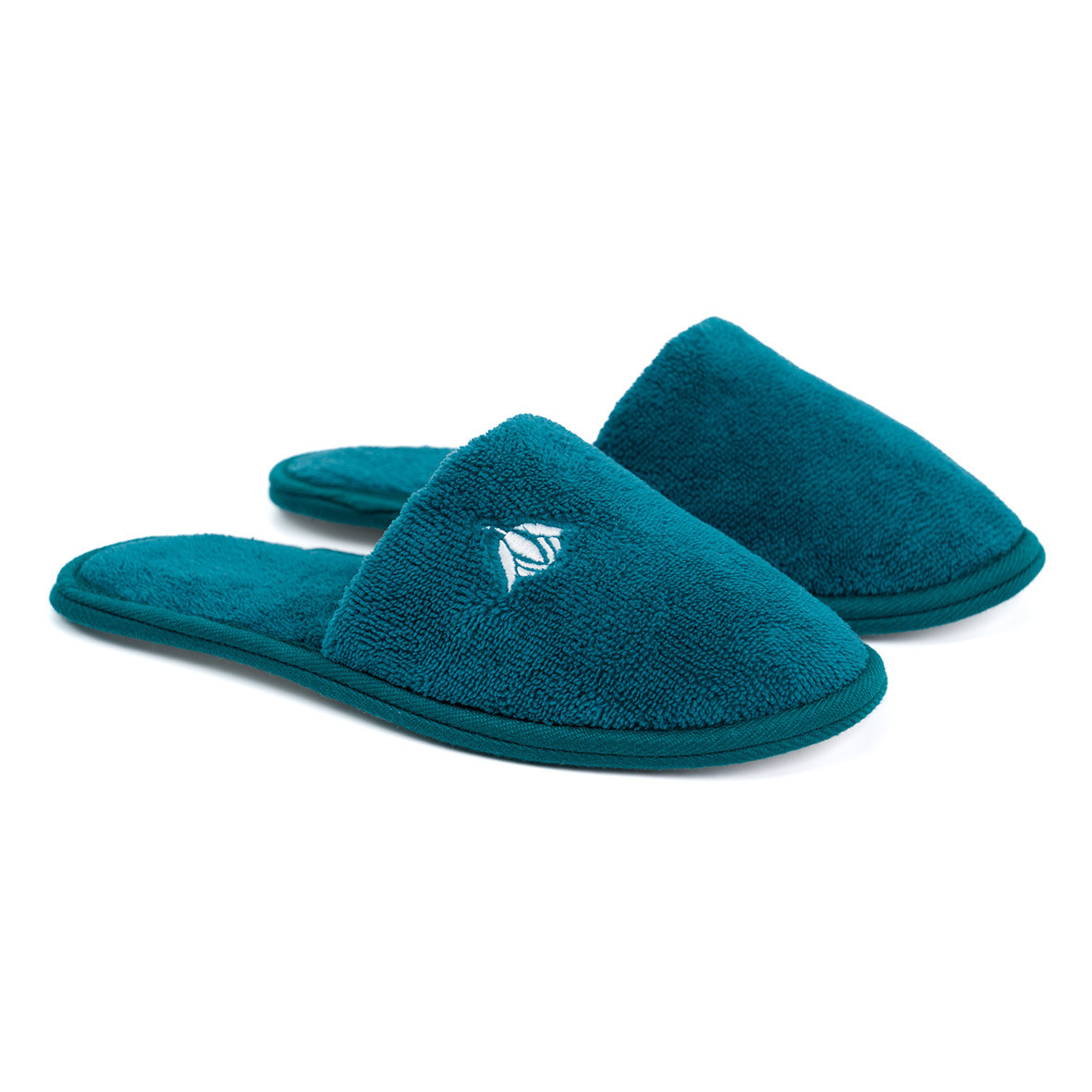 Bath slippers "Forêt Boréale" - Blue